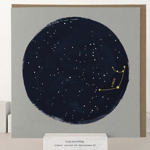 Carte d’anniversaire Vierge | | d’anniversaire Zodiac Horoscope de la Vierge | Constellation de la Vierge | constellation du zodiaque | | Vierge du Zodiaque constellation | cadeaux