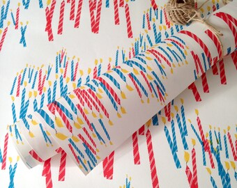 Birthday Candle Gift Wrap: Humorous FSC Paper