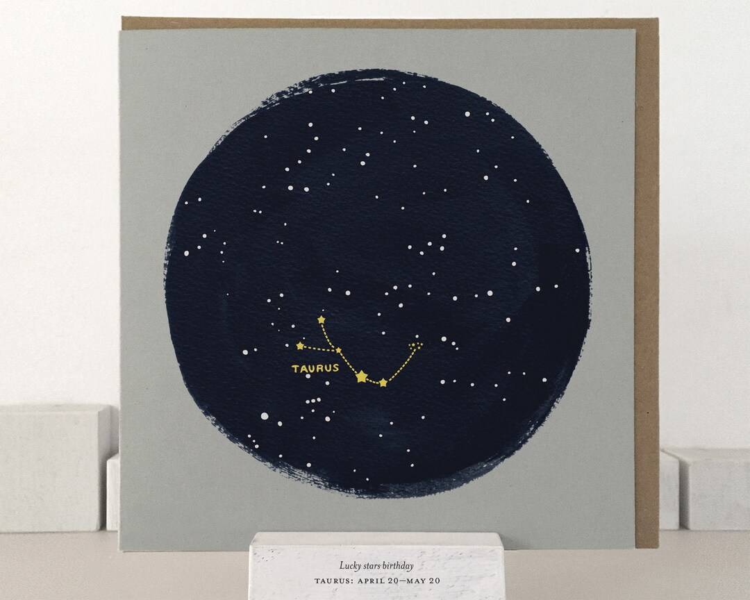Taurus Birthday Card | Zodiac Birthday | Taurus Horoscope | Taurus