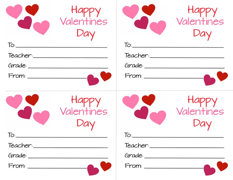 Valentine Gram Heart Gram Candy Gram Digital Printable - Etsy