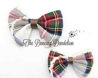 Holiday Tartan Bow // Christmas Bow // Plaid