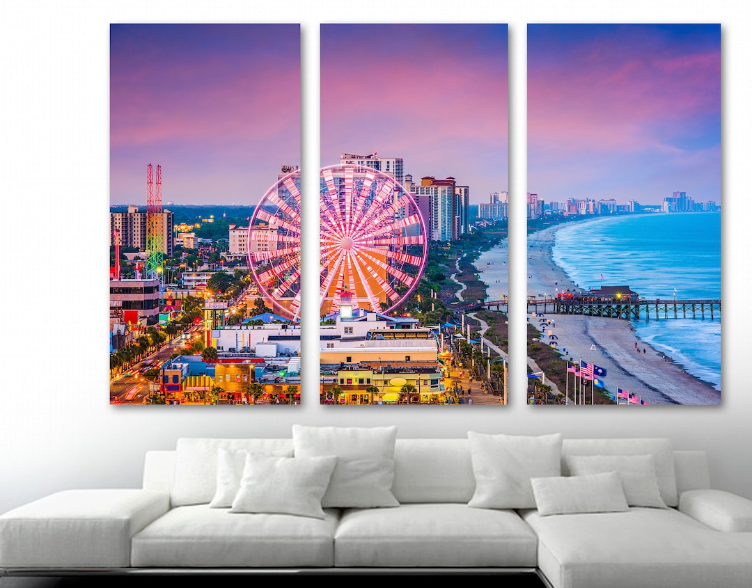 Myrtle Beach, South Carolina Canvas Print Wall Art. Myrtle Beach SC