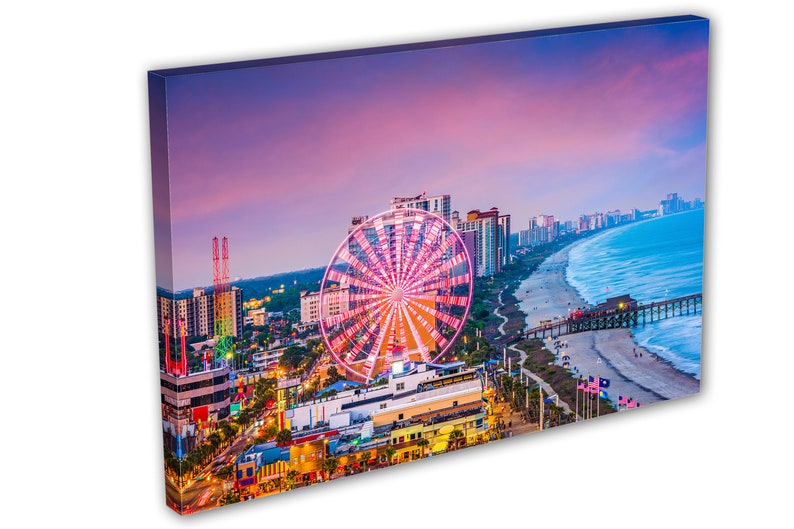 Myrtle Beach South Carolina Canvas Print Wall Art. Myrtle Etsy