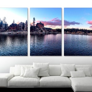 Big Bear Lake, CA Wall Art Photography print. Scenic mountain landscape California - Giclee art for home decor, wall decor, interior design