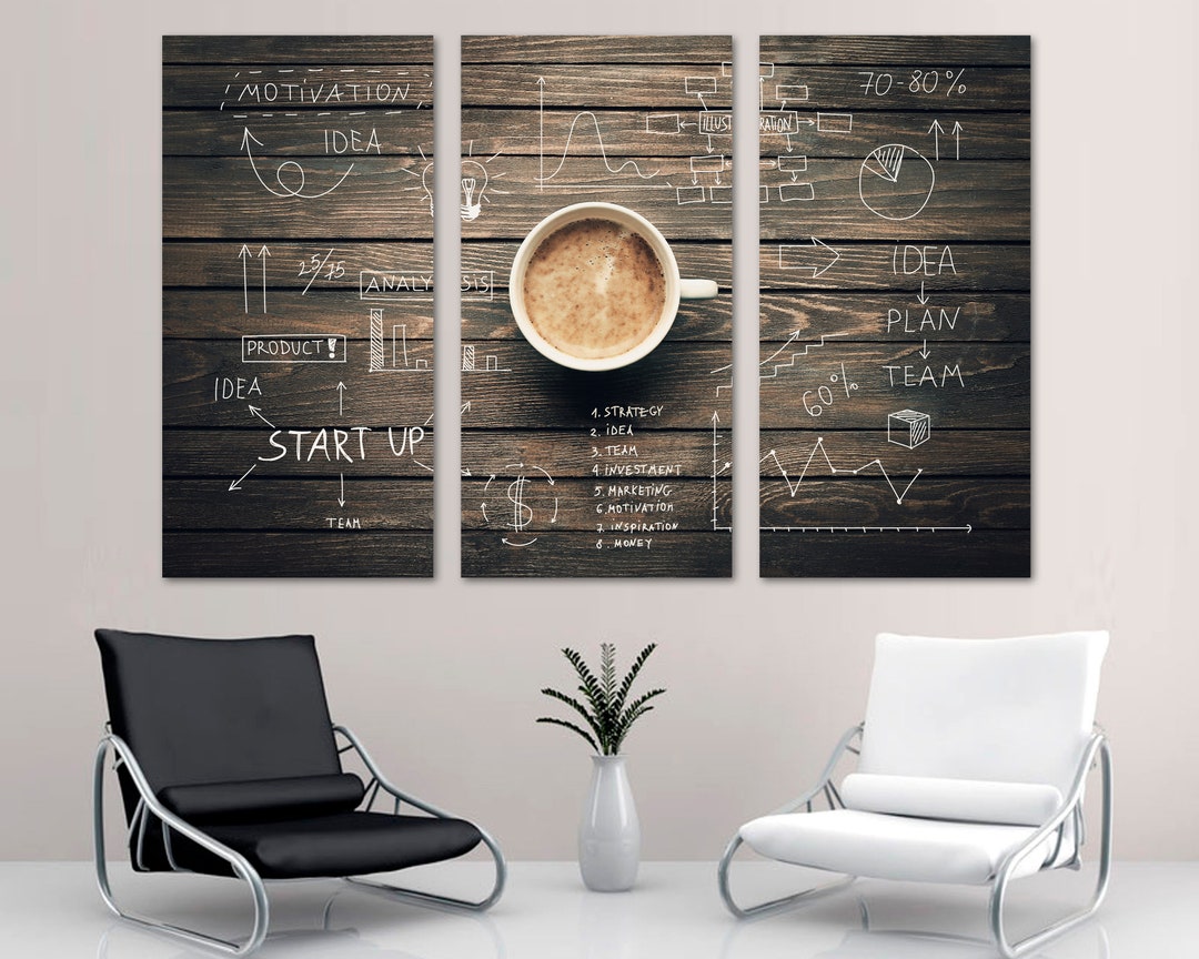 Cup of Coffee Wall Art Canvas Print. Coffee Shop Decor, Coffee Wall Art