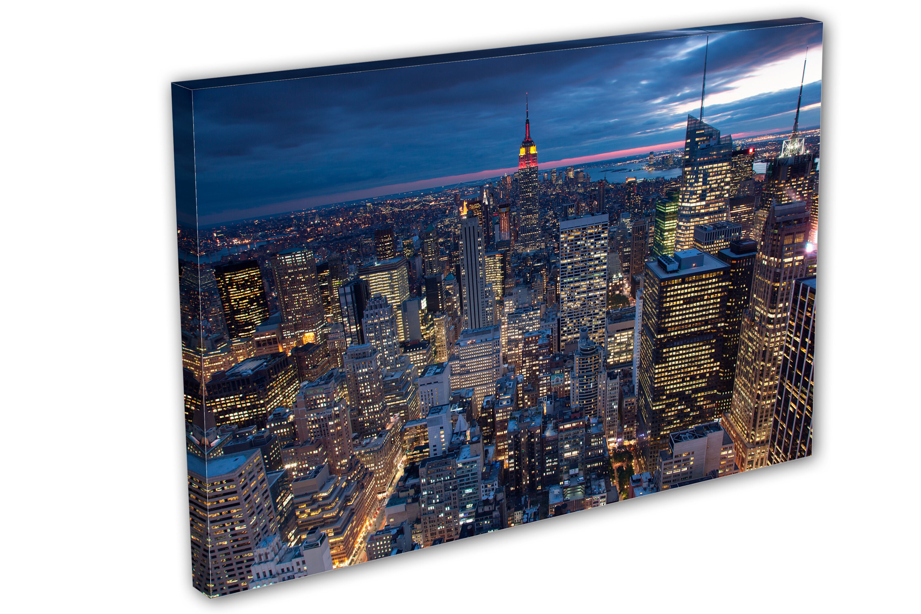 New York City Skyline Panorama at Sunset de Jan Christopher Becke en
