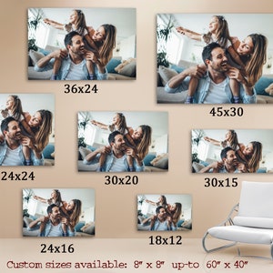 Custom Canvas Print from Picture, Convert Your Photo To Canvas, Custom Photo Canvas for Gift, Personalized gift, Photo Gift, Wall Decor