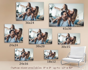Custom Canvas Print from Picture, Convert Your Photo To Canvas, Custom Photo Canvas for Gift, Personalized gift, Photo Gift, Wall Decor