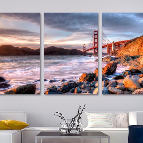 San Francisco Art Print Set of 3 San Francisco Photography Etsy