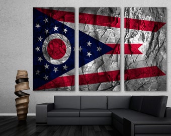 Bandiera Dell'Ohio 3x5 In Nylon Stampato Di Alta Qualità - Perfetta Per Interni Ed Esterni