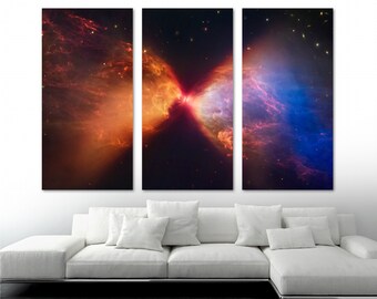 Protostar L1527 Canvas Print NASA Wall Art James Webb Space Telescope (JWST NIRCam Image) - Giclee Home Decor, Office Wall Decor