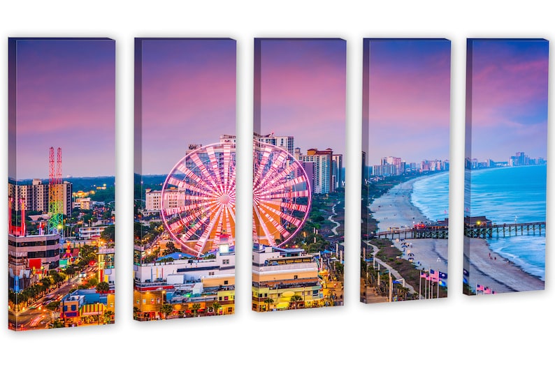 Myrtle Beach South Carolina Canvas Print Wall Art. Myrtle Etsy