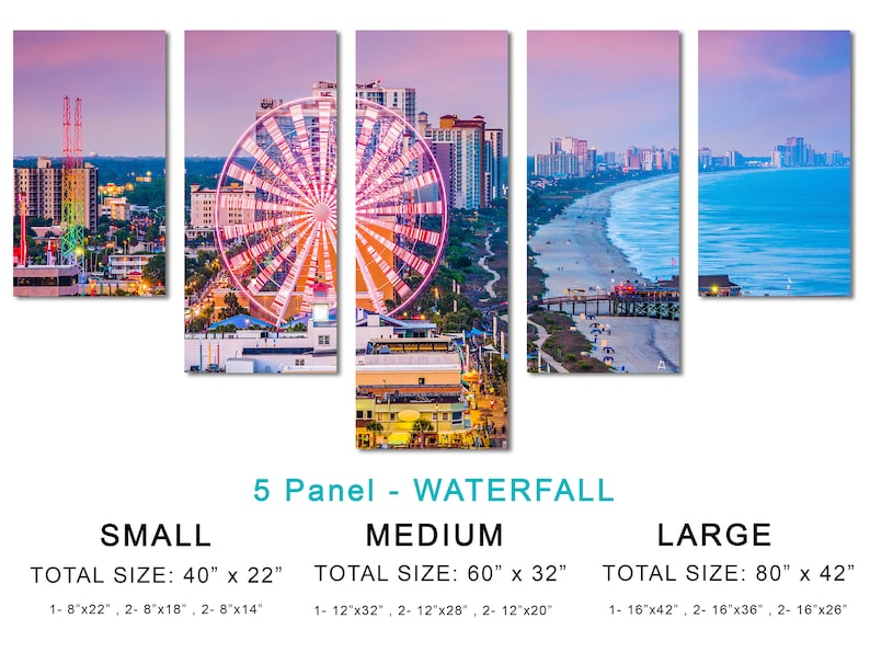 Myrtle Beach South Carolina Canvas Print Wall Art. Myrtle Etsy