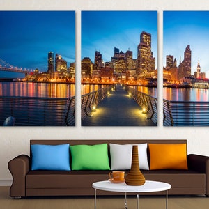 Pier 14 view San Francisco Canvas Print Wall Art - SF California, SF Wall Art - Giclee print for Home Decor, Wall Decor, Interior Design