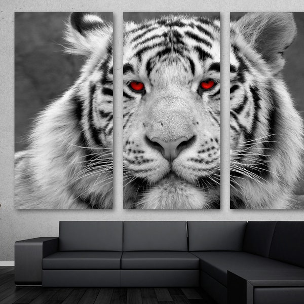 Tiger Eyes Canvas Etsy