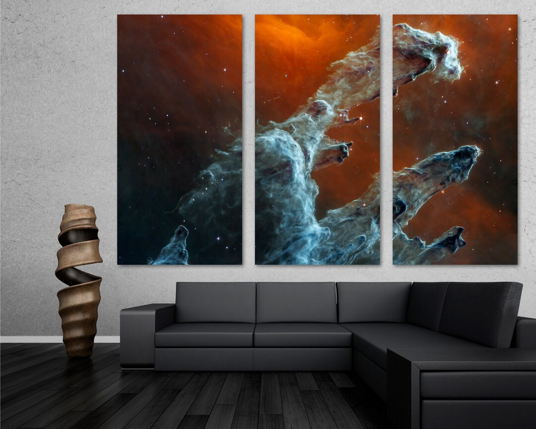 Pillars of Creation JWST Canvas Print Space Wall Art by Etsy