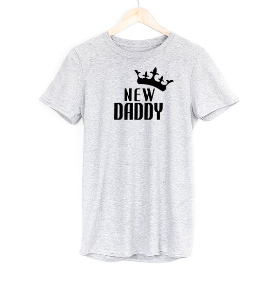 New Daddy Mens T Shirt Father Pregnant Wife Son Daughter Gifts For Husband Dad