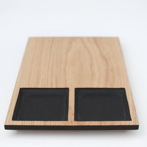Solid Oak Serving Boards - for cheese, sushi, charcuterie, olives - scorched - MEDIUM