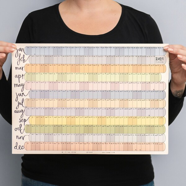 2024 Yearly Wall Planner Etsy UK