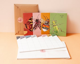 Greeting Cards & Weekly Planner Gift Set