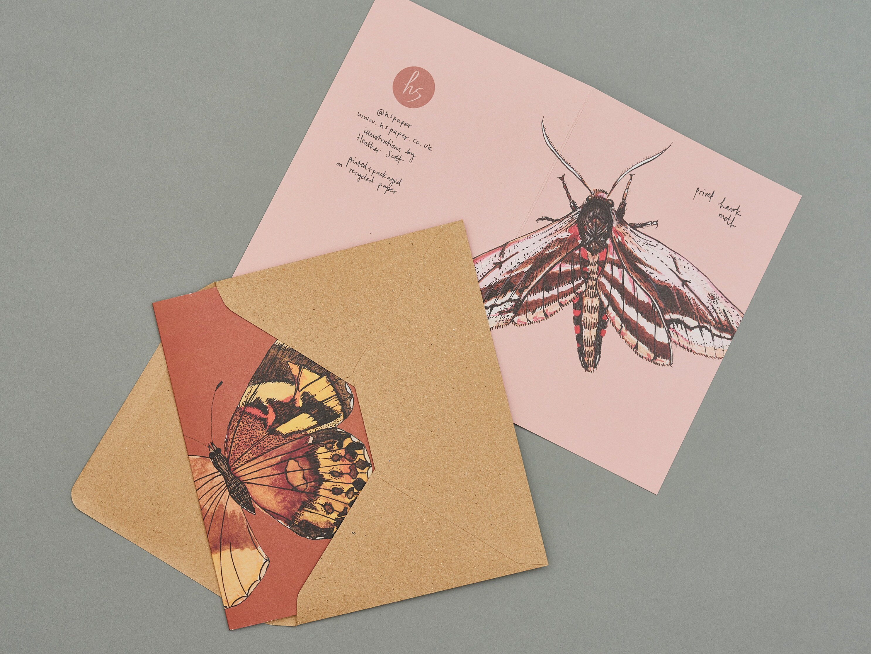 Handmade Greeting Card Painted Butterfly, Recycled Card - Etsy