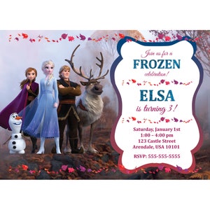 Frozen 2 Birthday Invitation