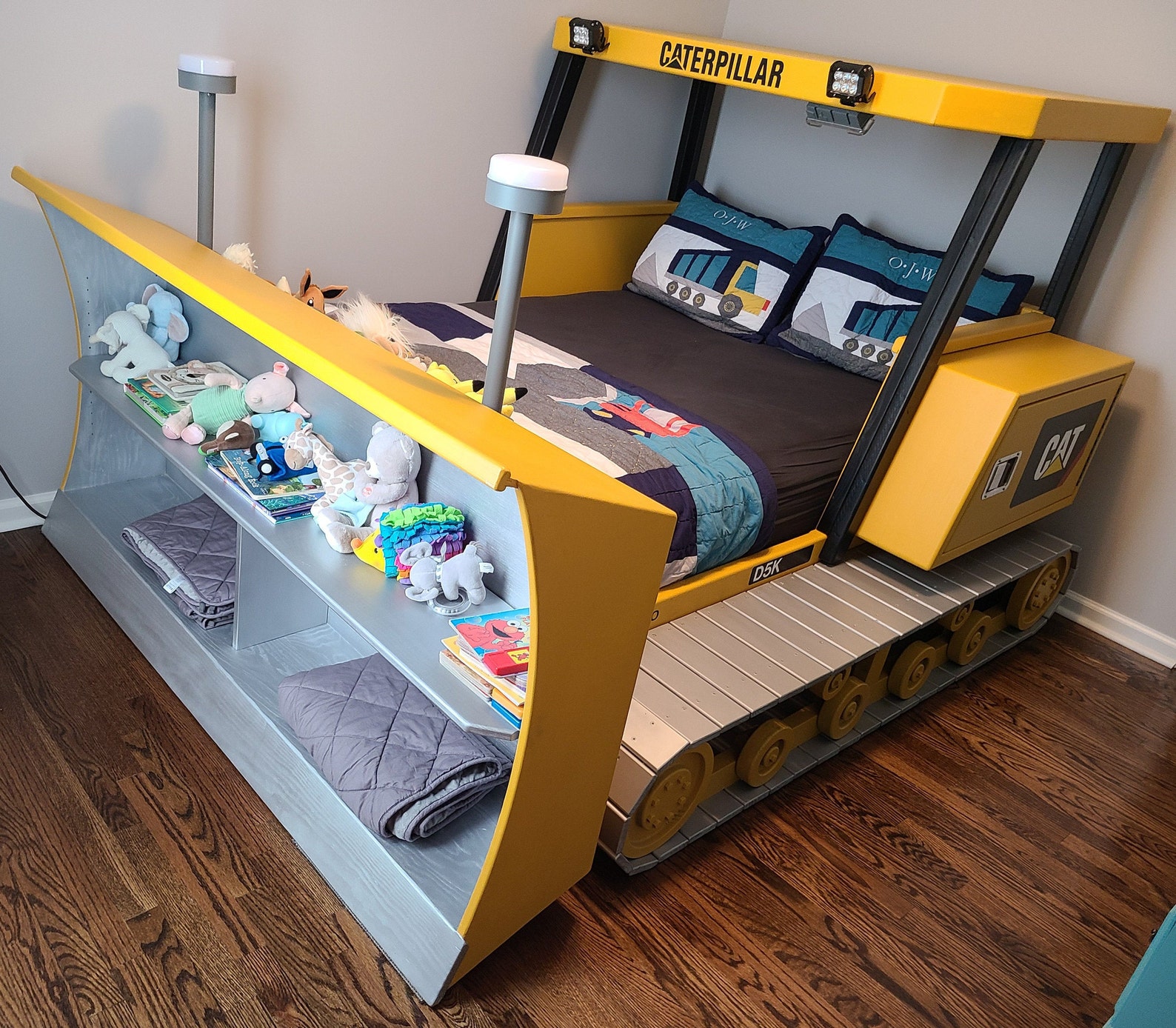 Kids D5 Bulldozer Bed Plans Etsy