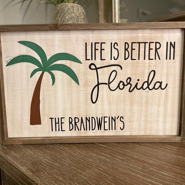Personalized wall sign | life is better in... | vacation home| Realtor Gift