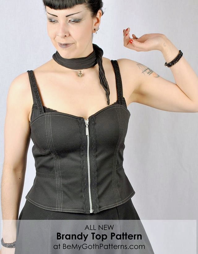23+ Designs Sewing Pattern Goth Top ScottJayoung