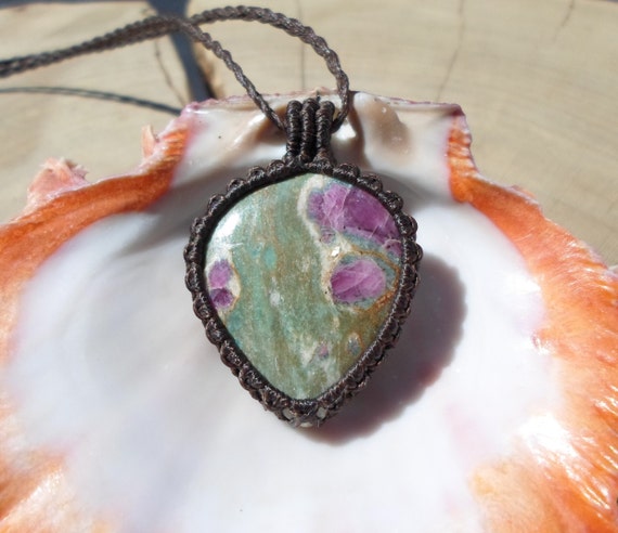 Ruby 2024 fuchsite necklace