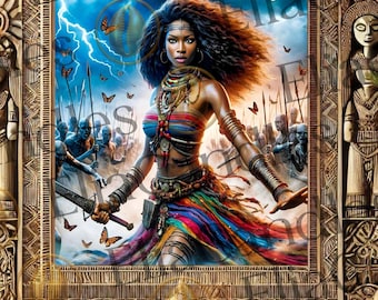 Oya Wall Decor: Santeria and Regla de Osha-Ifa (Polyester Tapestry)