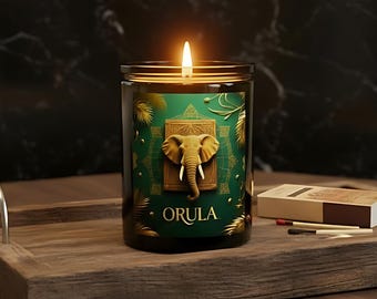 Orula Inspired Candle: Spiritual Decor (Herbal Essential Oils, 12oz)