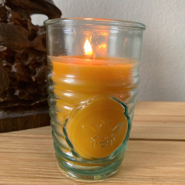 Recycle Glass Candle Etsy