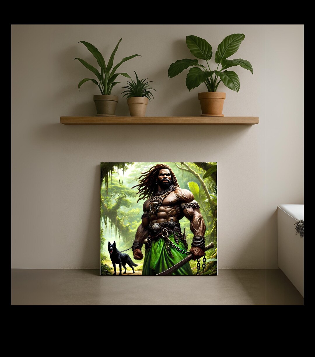 Ogun Canvas Wall Art - Yoruba Orisha Strength and Protection - Etsy