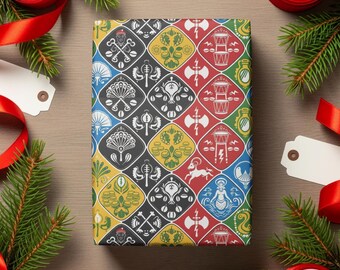 Orisha Wrapping Paper, African Religion Gift Wrap, Santeria Inspired Paper, Colorful Wrapping Paper, Unique Gift Wrap