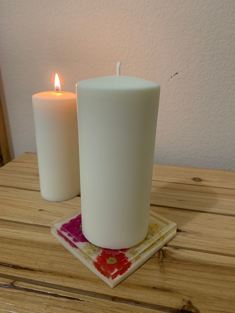 Soy Pillar Candle Scented Unscented Meditation Candle Altar Candle Wedding Candle Housewarming Gift Hand poured with love. image 9