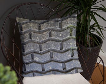 Man Cave Tire Tread Pillow Gritty Pillow Exclusive Dude Pillows