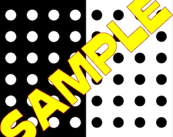 Black and White Polka Dot Angine PDF Pattern