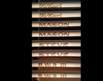 Personalized Engraved Maple Drumsticks