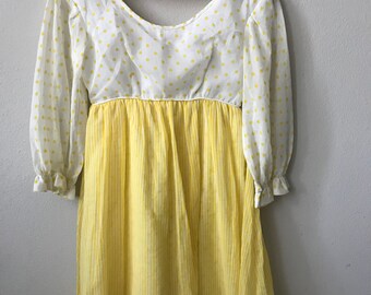 Lemon Chiffon Vintage Dream Dress! 1950’s