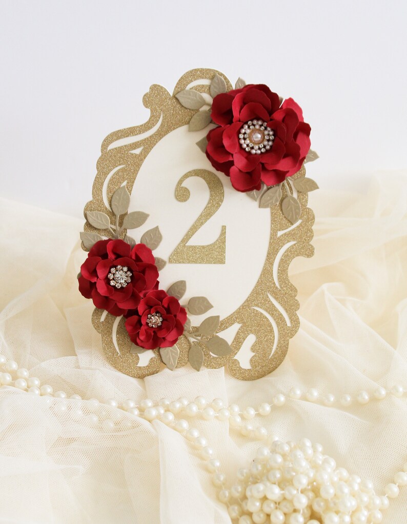 Wedding Table Numbers Fairytale Wedding Frame Table Number Etsy