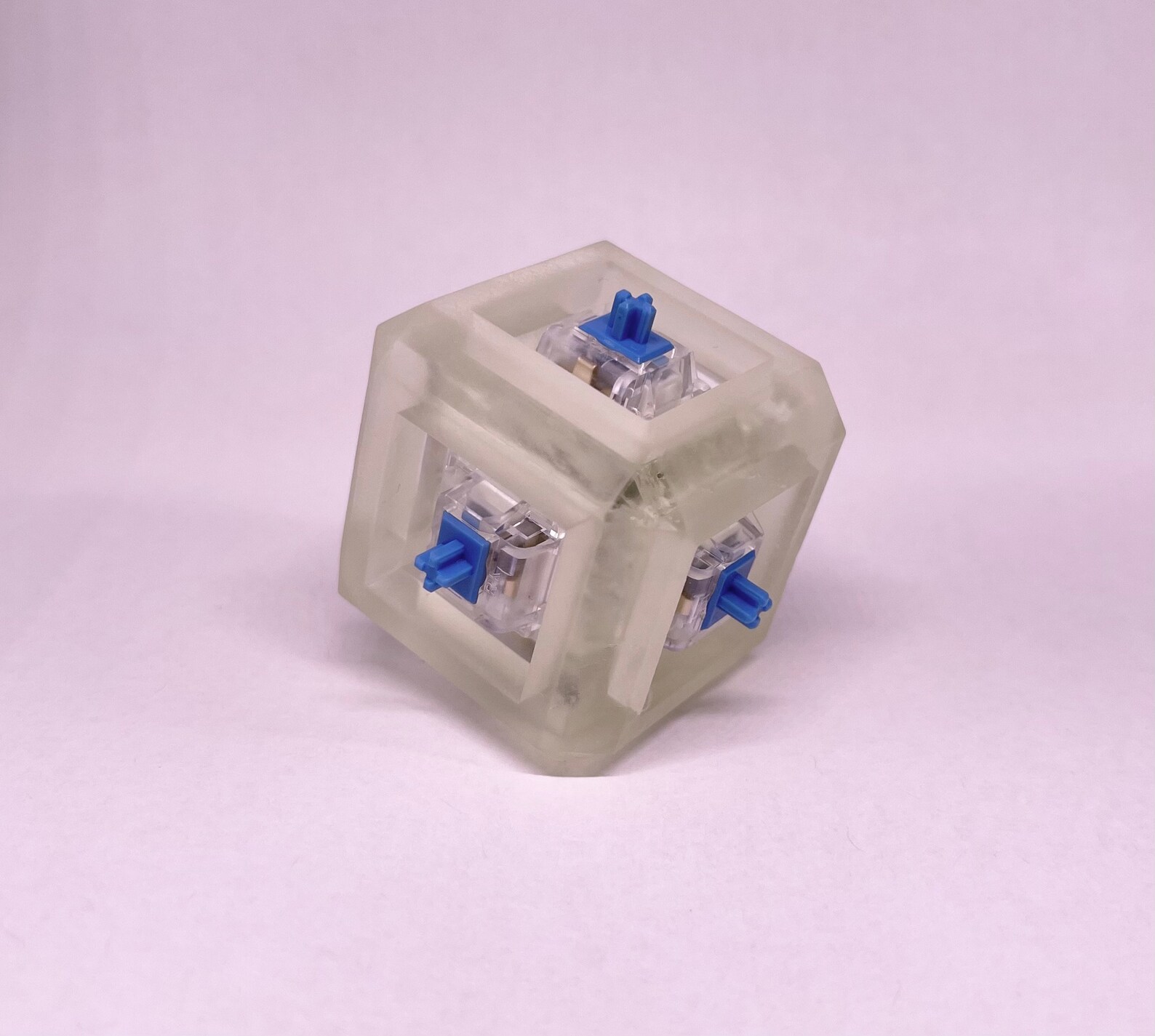 Keyboard Switch Fidget Cube Toy Clear 3D Resin Etsy