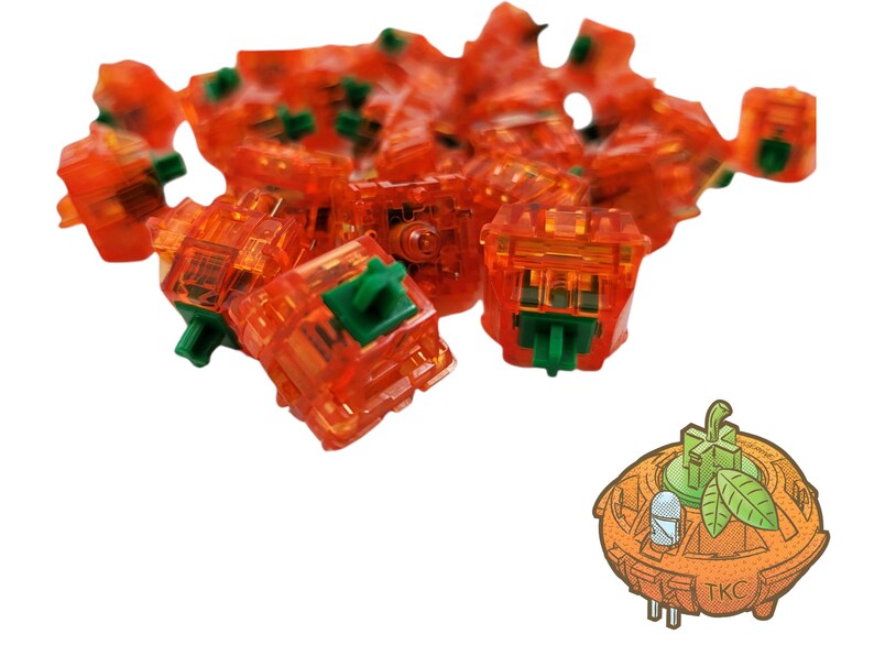 C3 EQUALZ TANGERINE Switches Dark Green Stem Gold Spring 67g Etsy