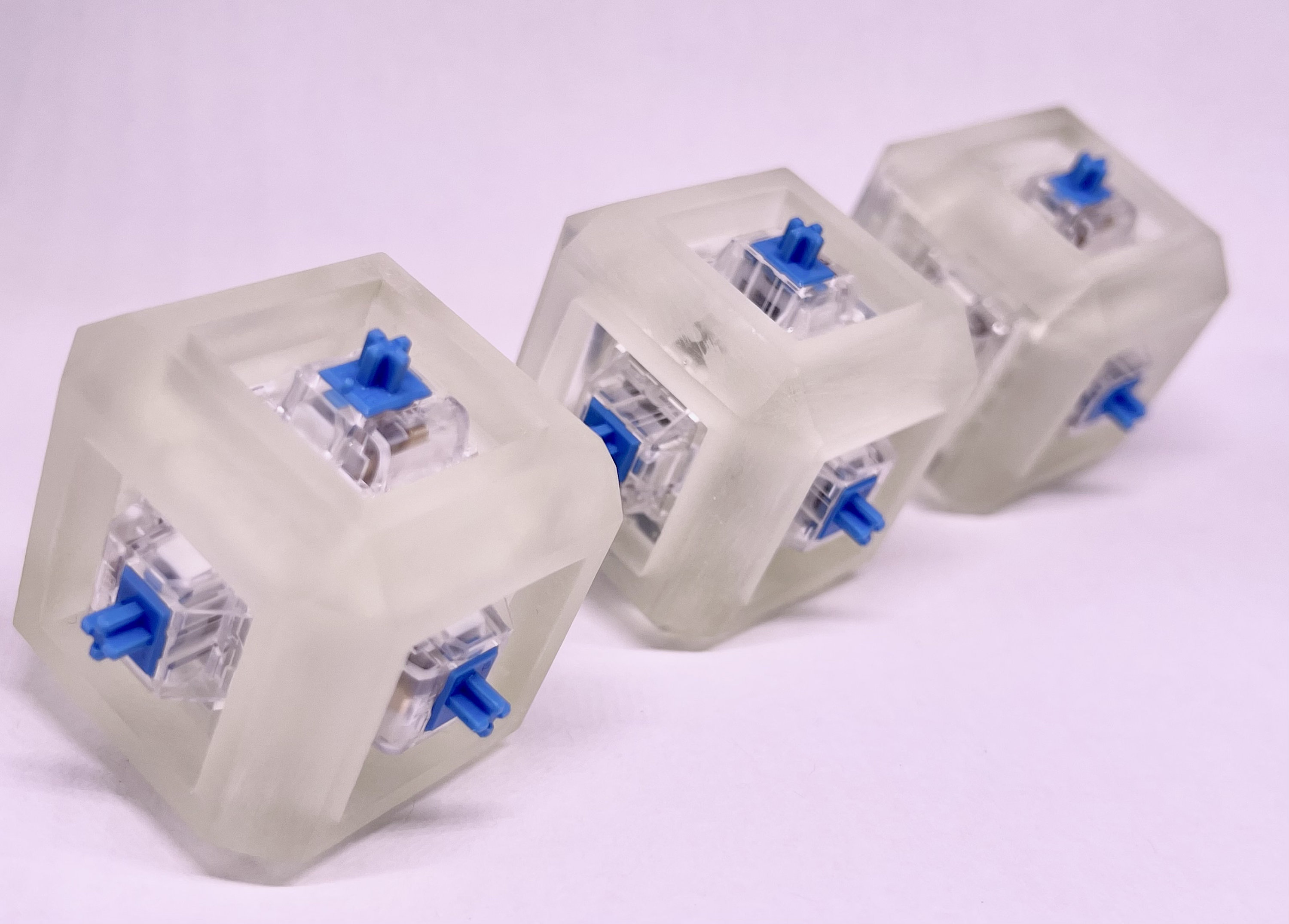 Keyboard Switch Fidget Cube Toy Clear 3D Resin Etsy