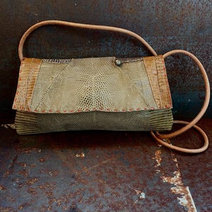 Green lizard clutch, evening purse, handstitched purse, stylish handbag, lizard leather bag, smart leather bag, leather bag, fashion design