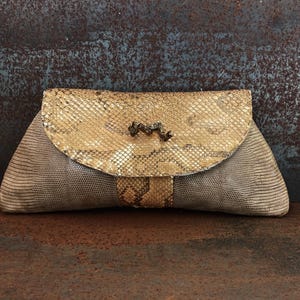 Golden Python bag,leather handbag,handstitched clutch, golden lizard purse,fashion design clutch,evening bag,luxury lizard handbag, gold bag