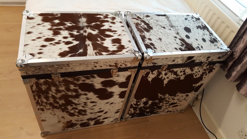 Custom Made Cowhide Storage Trunk - Etsy