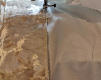 Handmade Custom Box Pleat Bed Skirt, Cristina Marrone Lustro Crushed Velvet Pleated Bed Base Cover