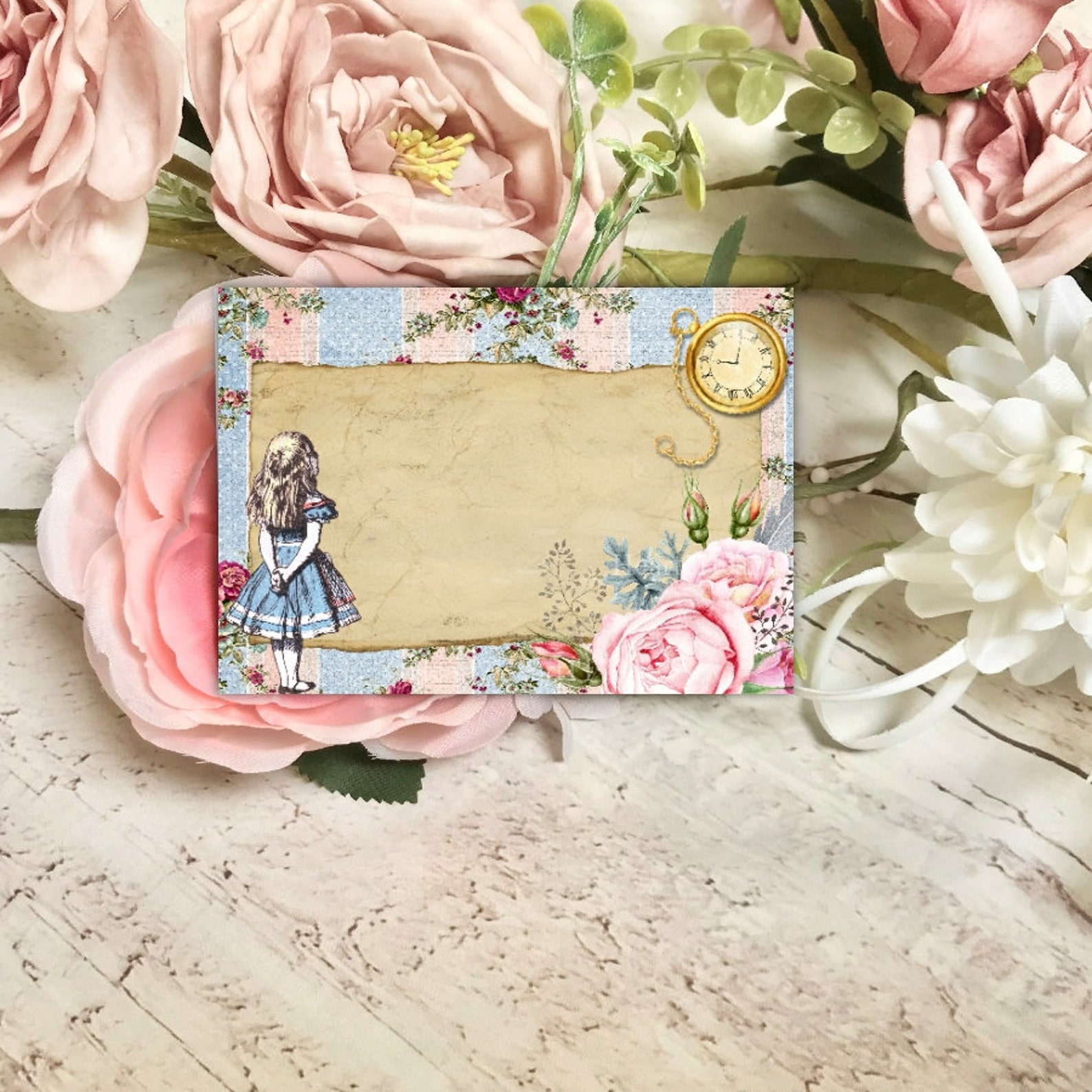 Alice in Wonderland Blank Place Cards Name Cards Card - Etsy UK
