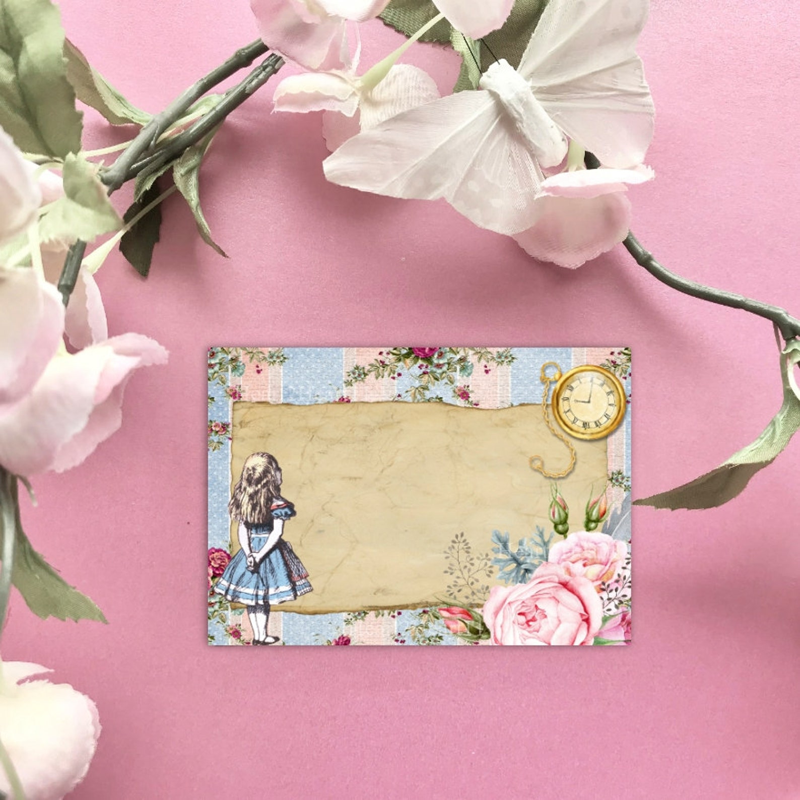 Alice in Wonderland Blank Place Cards Name Cards Card - Etsy UK
